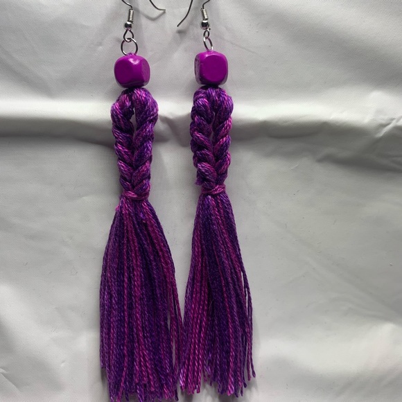 Handmade Tassel Earrings - Picture 3 of 4